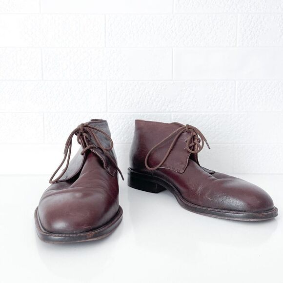 Florsheim Imperial Mens Lace Up Almond Toe Chukka Boots Brown 7 - Picture 3 of 8